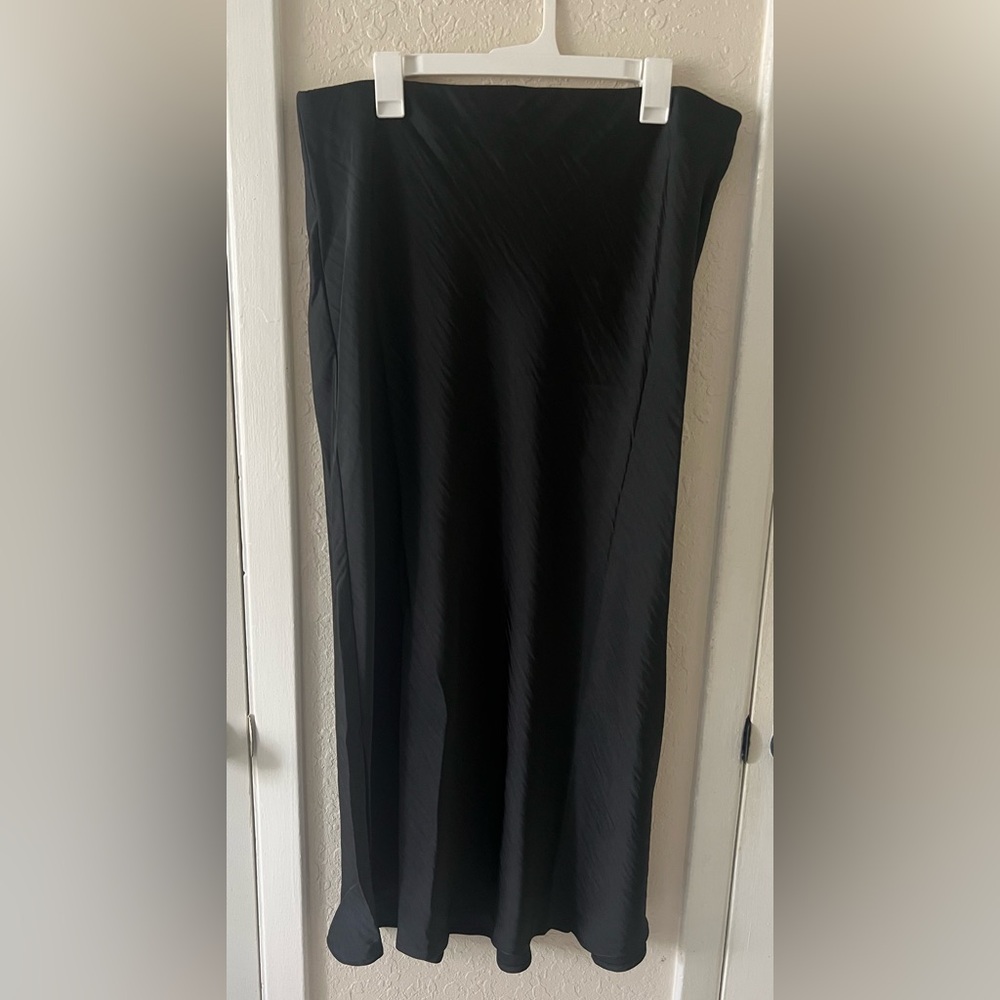A New Day Women’s Maxi Slip A-Line Skirt Black Size  XL